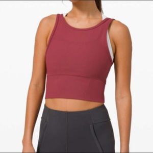 Lululemon Power Pivot Tank- Chianti